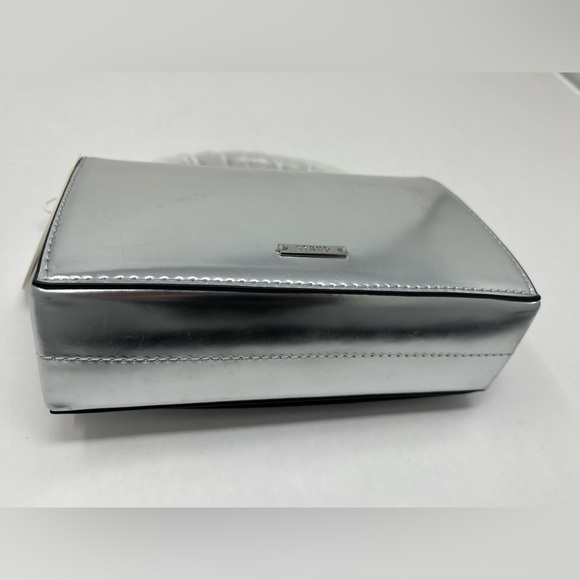 $295 MRSP | STAUD - Arc Evening Bag | New with Defect | Chrome - Picture 6 of 16